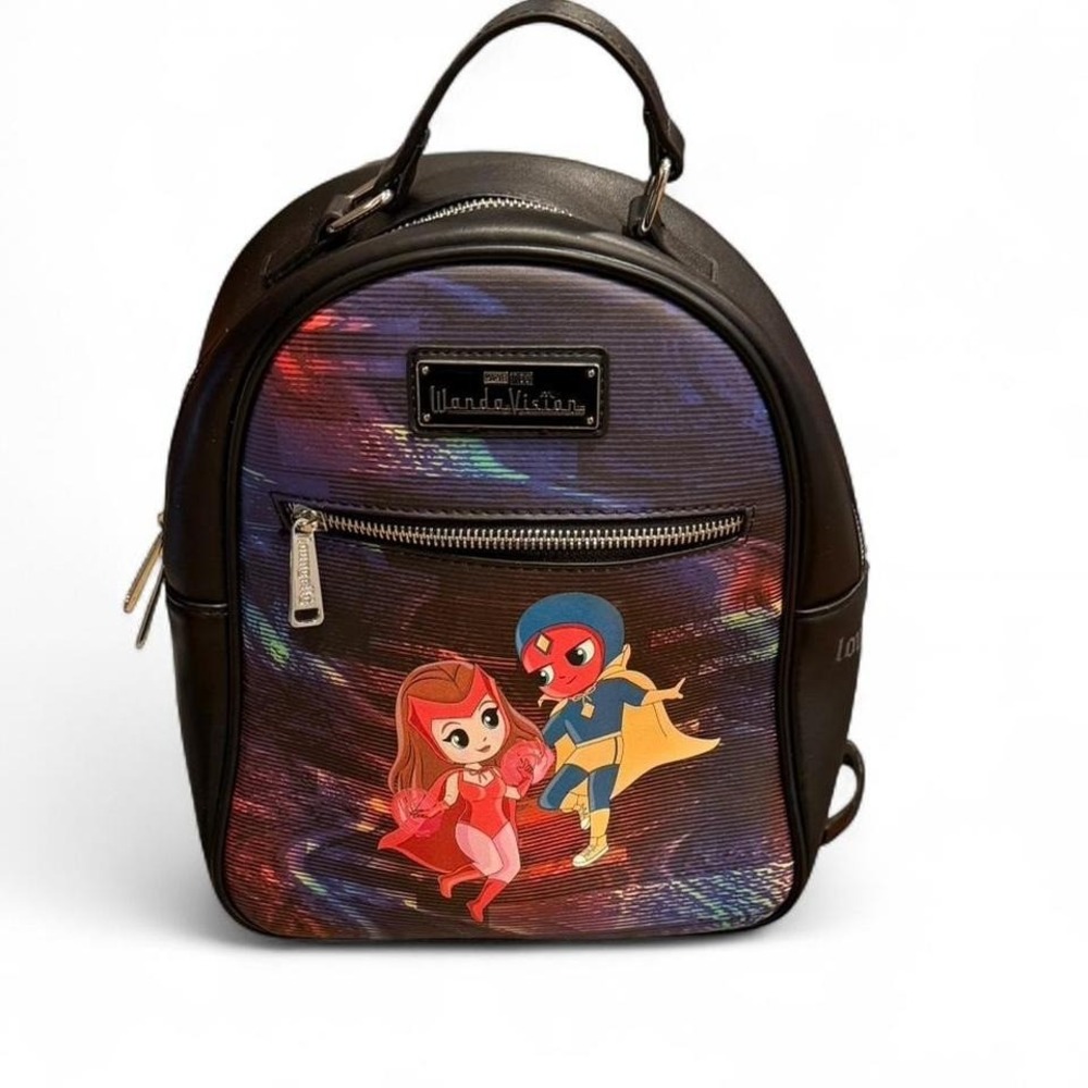 Loungefly Marvel Wanda Vision Chibi Mini Backpack‎ Vegan Leather Marvel Disney